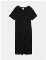 Body by M&S Body Soft Lace Insert Nightdress Dusty Pink