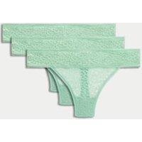 3pk Animal Lace Thongs