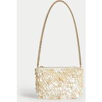 Pearl Chain Strap Shoulder Bag