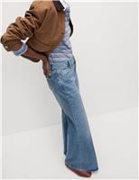 Mid Rise Flared Jeans