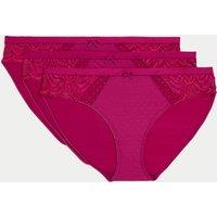 3pk Amelia Lace Bikini Knickers