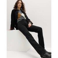 M&S Magic Shaping High Waisted Straight Leg Jeans Black