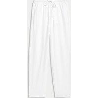 M&S Linen-Rich Drawstring Tapered Trousers White