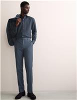 Tailored Fit Pure Wool Textured Suit Trousers