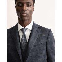 Italian Wool Rich Silk Linen Check Jacket