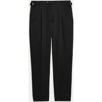 Tailored Fit Wool Linen Silk Trousers