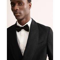 Tailored Linen Wool Blend Jacket with Silk