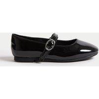 Kids Patent Ballet Pump Shoes (4 Small - 2 Large)