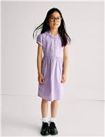 Pure Cotton Gingham School Dress (2-14 Yrs)