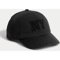 Kids Pure Cotton Slogan Baseball Cap (1-13 Yrs)