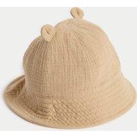 Kids Pure Cotton Bear Sun Hat (0-3 Yrs)