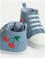 Baby Embroidered Canvas Pram Trainers (0-18 Months)