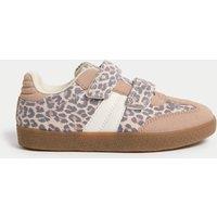 Kids Animal Print Riptape Trainers (4 Small - 2 Large)