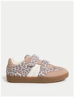 Kids Animal Print Riptape Trainers (4 Small - 2 Large)