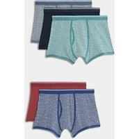 5pk Cotton Rich Cool & Fresh Tile Trunks