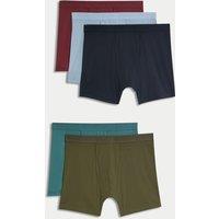 5pk Pure Cotton Cool & Fresh Trunks