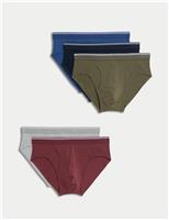 5 Pack Cotton Rich Cool & Fresh Briefs