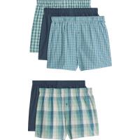 5pk Pure Cotton StayNew Woven Boxers