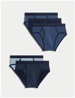 5pk Cotton Stretch Assorted Pattern Briefs