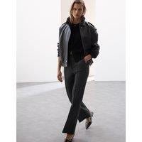 Flared Trousers with Wool