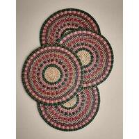M&S Set of 4 Multicoloured Placemats Pink Mix