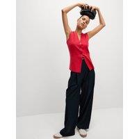 Soft Touch V-Neck Knitted Waistcoat