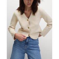 Soft Touch V-Neck Waisted Knitted Jacket