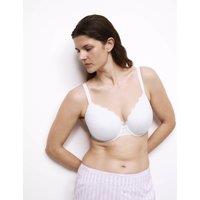Lace Trim Wired Plunge Bra (F-H)