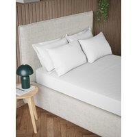 M&S Pure Cotton 300 Thread Count Extra Deep Fitted Sheet White