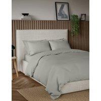 M&S Pure Cotton 300 Thread Count Bedding Set Light Grey