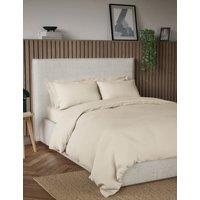 M&S Pure Cotton 300 Thread Count Bedding Set Neutral