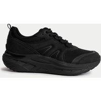 M&S Kids' Freshfeet Trainers (1 Large - 7 Large) Black