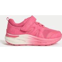 M&S Kids' Freshfeet Riptape Trainers (4 Small - 2 Large) Pink Mix