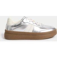 Kids Metallic Trainers (1 Large - 6 Large)