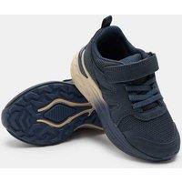 M&S Kids' Freshfeet Riptape Trainers (4 Small - 2 Large) Navy