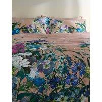 M&S Sateen Wild Meadow Pink Bedding Set Pink Mix