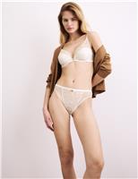 Trousseau Embroidery Wired Plunge Bra (A-E)