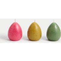 Set of 3 Speckled Egg Candles