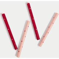 Set of 4 Heart Dinner Candles