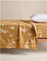 Pure Cotton Sateen Cherry Blossom Flat Sheet