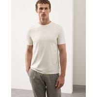 Autograph Pure Supima Cotton Performance Crew Neck T-shirt Pale Opaline