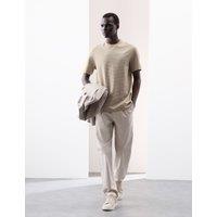Pure Cotton Jacquard T-Shirt