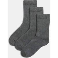 3pk Cotton Blend Thermal Socks (7-10 Yrs)