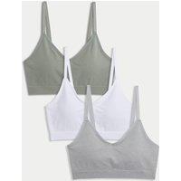3pk Seamless Non Wired Bralettes