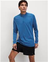 Funnel Neck Half Zip Top