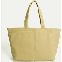 Faux Leather Tote Bag