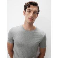 Autograph Premium Supima Cotton Blend T-Shirt Vest Grey Marl
