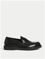 Leather Slip-On Loafers