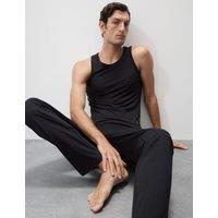 Autograph Supima Cotton Modal Sleeveless Vest Black
