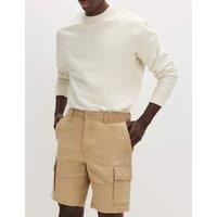 M&S Straight Fit Stretch Cargo Short Toffee